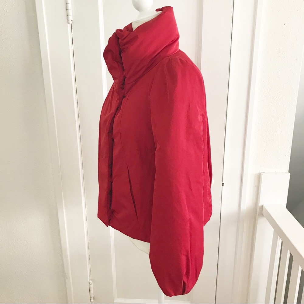 Ann Taylor Red Puffer Jacket - Picture 3 of 8
